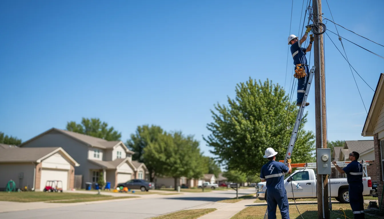 Residential electrician providing installation services in Denton, KY